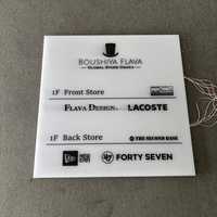 Enseigne LED personnalisée en acrylique pleine lumière avec lettres imprimées UV, modules étanches pour entreprises, bureaux, hôpitaux, utilisation extérieure