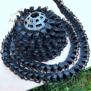 Pita Satin Lipit Ruffle 22mm untuk DIY Pembuatan Gaun, Jahitan, Hiasan Sepatu, Topi, Rok Boneka, Bahan Tekstil Elastis, Trim Pinggir Kain - Product Image 6