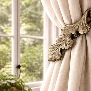 Super Premium Quality <b>Tieback</b> with Golden Finished Leaf Designed Metal Crafted <b>Tieback</b> For Sale By Exporters - Product Image 2