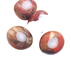Wholesale Natural Red Wood <strong>Jade</strong> fossil Raw <strong>Stone</strong> Healing Petrified Wood Palm <strong>Stone</strong> Calm <strong>Stone</strong> - Product Image 4