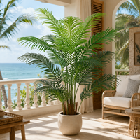 Palmier Areca Artificiel Effet Naturel 160cm, Emballage KD, Anti-UV, pour Décoration Maison et Bureau, Vente en Gros, Aménagement Paysager