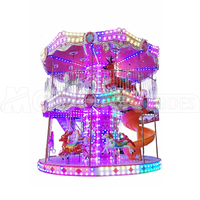 Grand équipement d'amusement extérieur, carrousel pour enfants, manège, attractions de fête foraine, manège de carnaval
