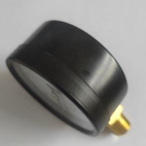 0-4 바 60mm 블랙 스틸 쉘 황동 연결 건조 압력 게이지 - Product Image 4