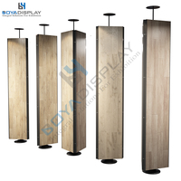 Présentoir de sol en métal robuste pour échantillons de carreaux de parquet en bois étagères réglables support de salle d'exposition