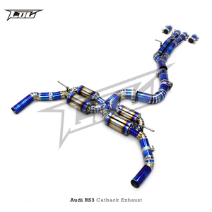 Système d'échappement Catback BSK le plus récent pour <span class=keywords><strong>Audi</strong></span> <span class=keywords><strong>RS3</strong></span> 2.5T 2016-2023 Performance Racing Titanium Burnt Blue avec quatre silencieux - Product Image 6