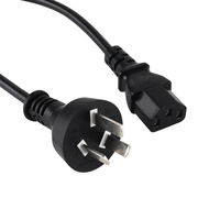Cordon d'alimentation CA 3 broches mâle IEC vers femelle, avec gaine en caoutchouc IP35 16A pour ordinateur, prise Argentine
