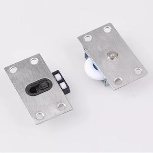 Roulettes de porte coulissante en acier pour armoire, poulie de placard, quincaillerie facile à installer, pièces de meubles - Product Image 1