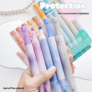 Marcadores de Doble Punta de Gran Capacidad, Nuevos Marcadores Creativos Coloridos con Punta Oblicua, Material Escolar para Estudiantes, Suministros de Papelería - Product Image 2