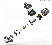 Pompe de circulation intelligente à haute efficacité AJP25-16-180KQ 8m³/h 16m 190W Pompe de circulation d'eau chaude pour CVC