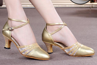 Chaussures modernes pour filles danse femmes chaussures de danse latine dames salle de bal Tango fermé Salsa chaussures de pratique