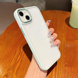 เคสโทรศัพท์สำหรับ iPhone 17 Pro Max สีพื้นเรียบง่าย ร่องโลหะ โปร่งใส ป้องกันการกระแทก ครอบคลุมทั้งตัวเครื่อง - Product Image 2