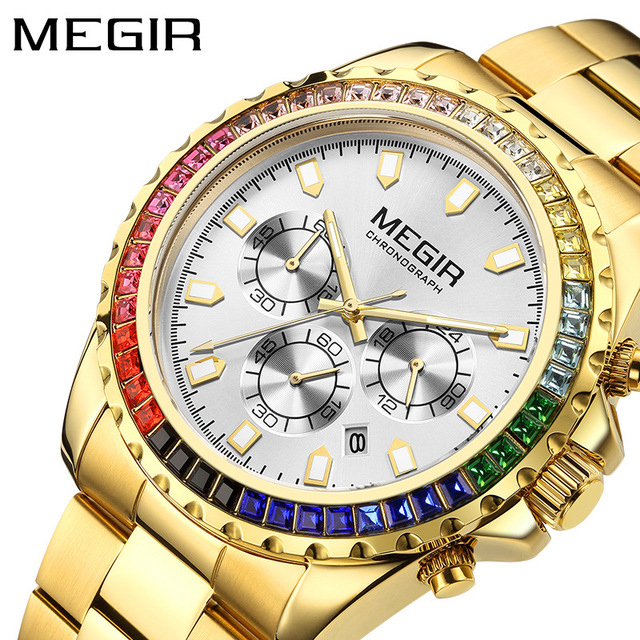 MEGIR 2227 New Hot-selling Arrogance Style Watch Fashion Sports Trend Watch Waterproof Luminous Quartz Watch