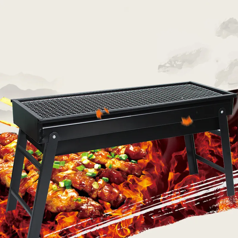 Outdoor Portable Carbon Barbecue Stove for Picnic Garden Party Cooking Terrace Camping Travel Foldable Mini BBQ Grill