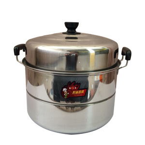 Stainless Steel Double Layer <b>Steamer</b> 24-40Cm With Lid For Gas And Induction Cookers Household Multi Layer <b>Steamer</b> Pot - Product Image 5