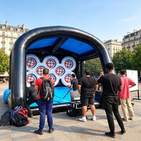 Jeu de galerie de tir, système de marquage ips, arène gonflable, jeux interactifs gonflables, pour enfants et adultes