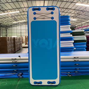 PVC a goccia gonfiabile Yoga tappetino per acqua/aria pista galleggiante da ginnastica per piscina - Product Image 5