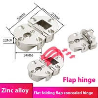 Charnière rabattable en acier 35mm au design moderne en alliage de zinc épaissi pour armoires de bureau accessoire de table pliante pour meubles de cuisine