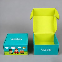 Caja de Regalo de Juguetes para Niños, Diseño Mate Corrugado, Impresión a Todo Color con Tinta de Soja, Caja de Juguetes de Laboratorio, Bajo Pedido Mínimo, Logotipo Personalizado, Caja de Envío