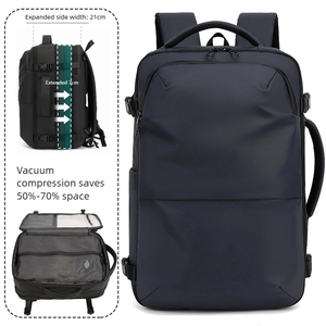 Sac à dos de voyage approuvé pour le transport <span class=keywords><strong>a</strong></span>érien, grande capacité, personnalisé, étanche, pour ordinateur portable, avec compression sous vide - Product Image 1