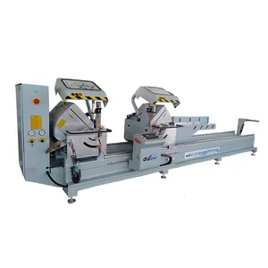 High precision digital display cnc aluminum two heads double head window cutting saw machinery