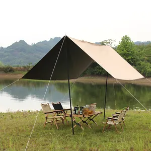 YAHENG Rainfy Tenda Terpal Hujan, Tenda Terpal Terpal Kemah, Terpal Terpal Besar Portabel, Terpal Pelindung Portabel