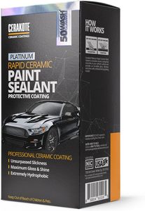 CERAKOTE Platinum Rapid Ceramic Paint Sealant Spray 14 Oz. Brillance maximale 50 fois plus intense, extrêmement hydrophobe, pour voitures, 5 ans - Product Image 2