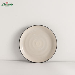 Vaisselle en céramique moderne, élégante et écologique Usine Vente en gros Assiettes en porcelaine émaillée de couleur pour la maison Restaurant Émail de couleur - Product Image 3
