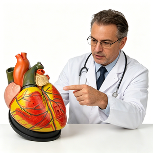 Modello di Cuore Anatomico in Plastica Ingrandito con Ventricoli, Strumento di Simulazione per Formazione Medica per Scuole - Marca Healer - Product Image 4