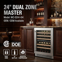 Cave à vin électrique double zone en acier inoxydable avec distributeur, capacité 138L, pour le stockage de bières et de boissons, champagne de luxe