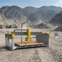 Nouvelle machine CNC polyvalente TITAN Plus 5+1 axes haute précision pour la découpe et le fraisage de granit, marbre, plans de travail, avec caméra de positionnement et pont de pierre
