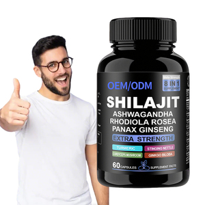 Cápsulas de Resina de Shilajit del Himalaya OEM ODM, Cúrcuma, Ginseng, Apoyo Inmunológico para Adultos, Extracto Herbal Natural, Fórmula <span class=keywords><strong>Sin</strong></span> Azúcar - Product Image 1