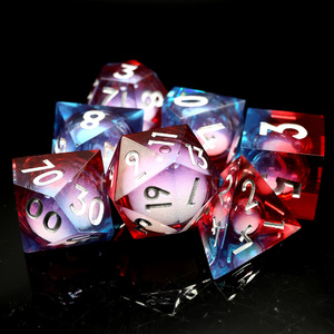 <span class=keywords><strong>Dés</strong></span> mdn en résine à noyau liquide, jeu de <span class=keywords><strong>dés</strong></span> polyédriques à bords tranchants, <span class=keywords><strong>dés</strong></span> multi-<span class=keywords><strong>faces</strong></span> faits à la main pour les jeux RPG Donjons et Dragons - Product Image 2