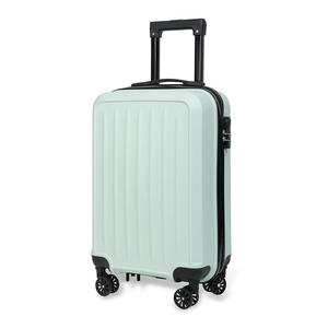 20 inch new ABS waterproof carry on luggage with combination lock zipper, lightweight travel <b>suitcase</b>, and luggage case - Product Image 4