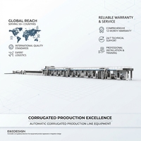 Ligne de production de carton ondulé automatique à 3, 5 et 7 couches, prix d'usine, certifiée CE, pour usine de boîtes en carton