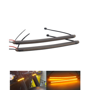 Tiras LED de Señal de Giro para Horquilla Delantera de Motocicleta, de 39 mm a 54 mm, para Harley, Victory, Honda, Yamaha, Accesorios de Motocicleta, 40 SMD - Product Image 1