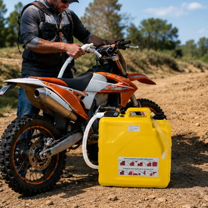 Portable Fuel Transfer Tank with USB AC and <b>Battery</b> Powered Fuel <b>Pump</b> - Product Image 3
