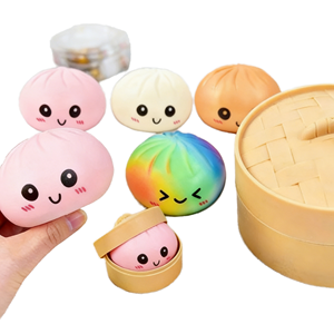 Custom Kawaii Squishy Dumpling <b>Toy</b> Soft PU <b>Anxiety</b> Relief Stress Squeeze <b>Toy</b> Cute Design <b>for</b> Kids <b>Adults</b> Gift - Product Image 1