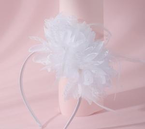 اغراء سيدات عصابة الشاي للشاي كوكتيل الزهرة الريشة للزفاف 20s 50s كرنفال الهالوين الديكور - Product Image 2