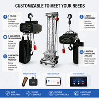 Truss usado boca abajo impermeable IP66 etapa polipasto con interruptor de límite