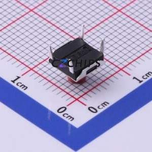 TS-1080D-A7B3-D1 Tactile Switch DIP-4P,6.4x6mm Switch Single Pole Single Throw Round Button Through Hole 6.4mm - Product Image 2
