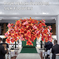 Faux fleurs d'automne artificielles pour la décoration extérieure, fausses fleurs d'hibiscus pour jardinières extérieures, plantes d'automne en soie réalistes
