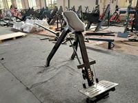 Machine de Fitness de haute qualité Équipement de Fitness Plaque Chargée Poitrine Soutenue Inclinaison Basse Rangée Machine T bar Rangée pour Un Usage Domestique