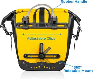 Bolsa de Almacenamiento para Equipo de Ciclismo Multifuncional de Moda Personalizada al por Mayor, Bolsa de Bicicleta de Cuero PU Impermeable y Portátil - Product Image 2