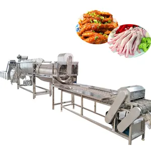 Automatic Chicken Feet Claw Paw Toe Cutting Machine Debone Chicken Feet Machine 500Kg/H Automatic Chicken Feet Processing Line