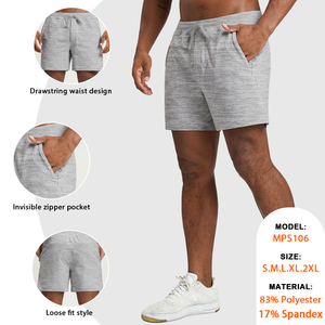 <span class=keywords><strong>Pantalones</strong></span> Deportivos de Punto de Dos Tonos para <span class=keywords><strong>Hombre</strong></span>, para Yoga, <span class=keywords><strong>Senderismo</strong></span>, Viajes Diarios, Transpirables, con Cordón y Bolsillo, Shorts Deportivos para Gimnasio - Product Image 2