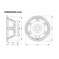 YX16X301 Haut-parleur Woofer 16 pouces 800W pour scène, équipement audio professionnel, système PA stéréo, OEM d'usine