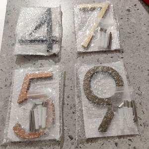 Numeri Civici Galleggianti in Metallo da 5 Pollici, Grandi Numeri Moderni per Indirizzi Esterni - Product Image 5