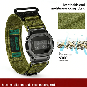 Bracelet en nylon modifié pour accessoires de montre, bracelet étanche en nylon pour DW5600/<span class=keywords><strong>GW</strong></span>-<span class=keywords><strong>M5610</strong></span> - Product Image 4