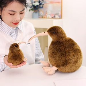 Peluche transfrontalière mignonne Kiwi, figurine d'oiseau à long <span class=keywords><strong>bec</strong></span>, ornement pour enfants, super adorable, en coton PP - Product Image 3