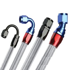 PTFE 호스 조립 오토바이 자동차 브레이크 호스 꼰 연료 라인 튜브 쿨러 호스 산업 어셈블리 - Product Image 1